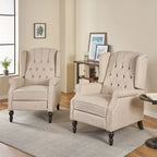 Fauteuils inclinables en tissu touffeté Walter (lot de 2) par Christopher Knight Home