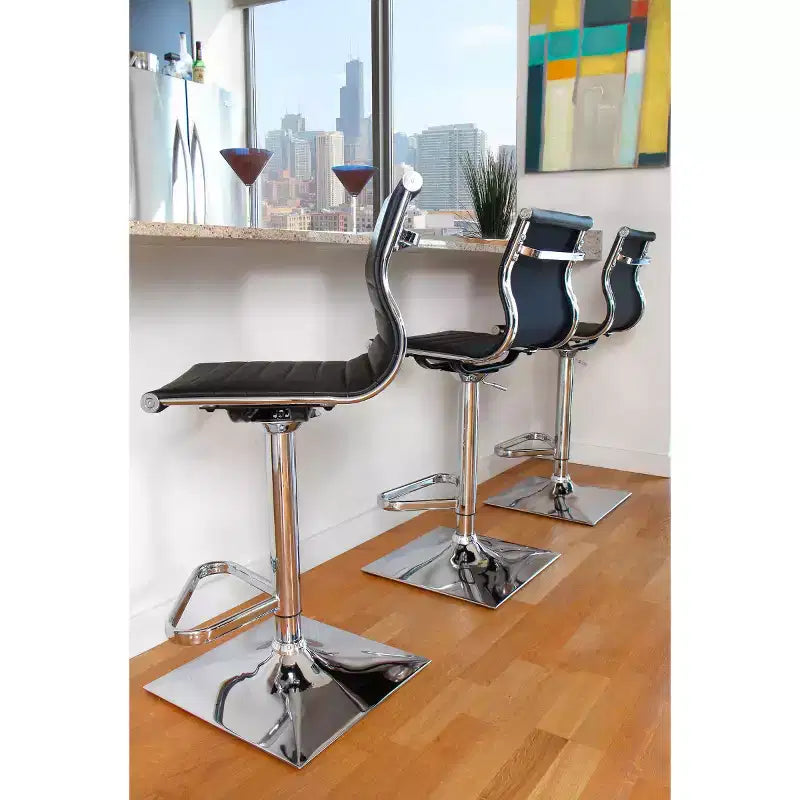 Tabouret de bar rectangulaire réglable 25-32 - LumiSource