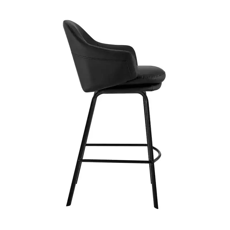 Tabouret de bar en métal et similicuir réglable Brooklyn - Armen Living