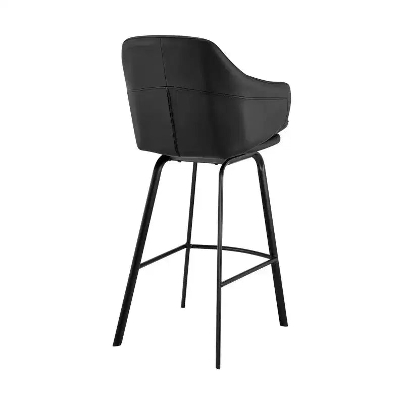 Tabouret de bar en métal et similicuir réglable Brooklyn - Armen Living