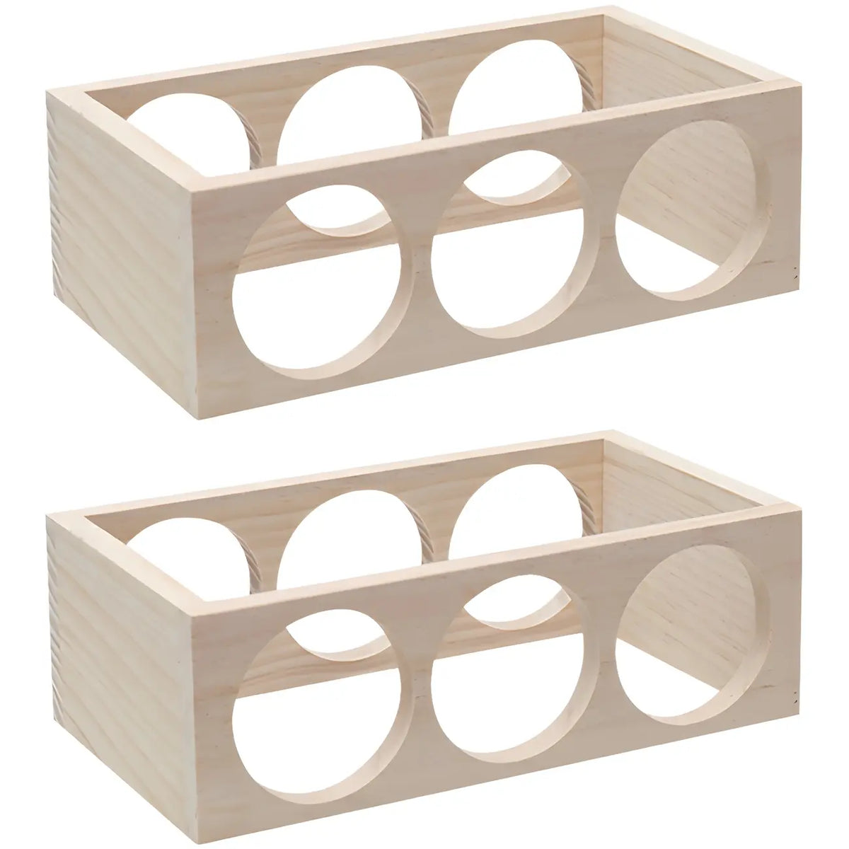 Présentoir à Vin Empilable en Bois Naturel pour Comptoir