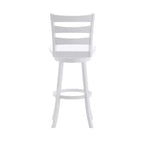 Tabouret de bar pivotant Flash Furniture Liesel en bois massif avec dossier en échelle, de qualité commerciale, hauteur de bar