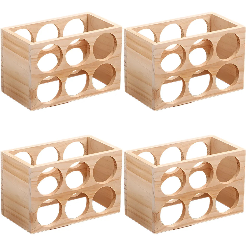 Présentoir à Vin Empilable en Bois Naturel pour Comptoir