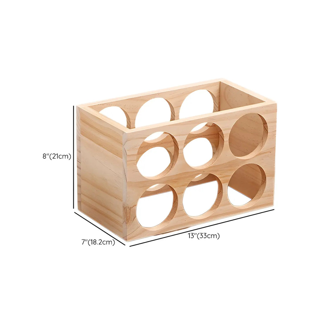Présentoir à Vin Empilable en Bois Naturel pour Comptoir