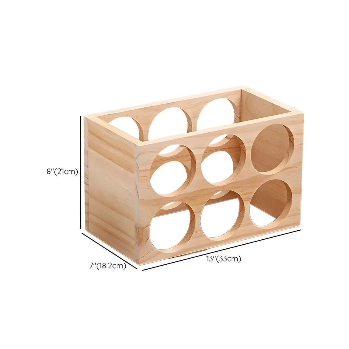 Présentoir à Vin Empilable en Bois Naturel pour Comptoir