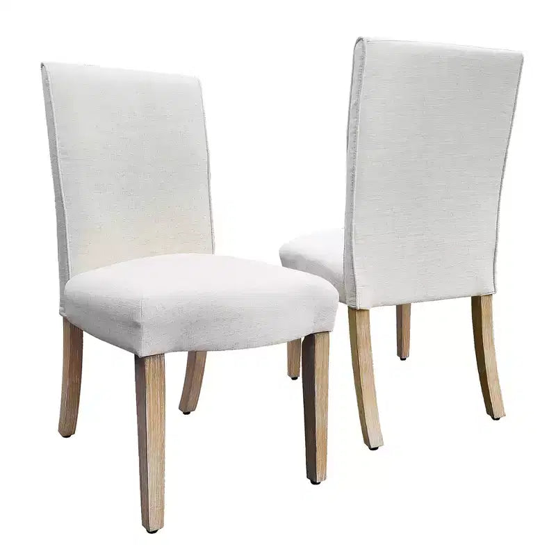 Lot de 2 chaises de salle à manger à bord festonné - HomePop