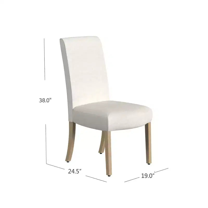Lot de 2 chaises de salle à manger à bord festonné - HomePop