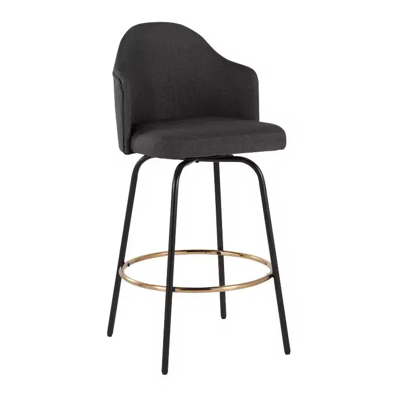 Lot de 2 tabourets de bar à hauteur de comptoir Ahoy en polyester/métal – LumiSource