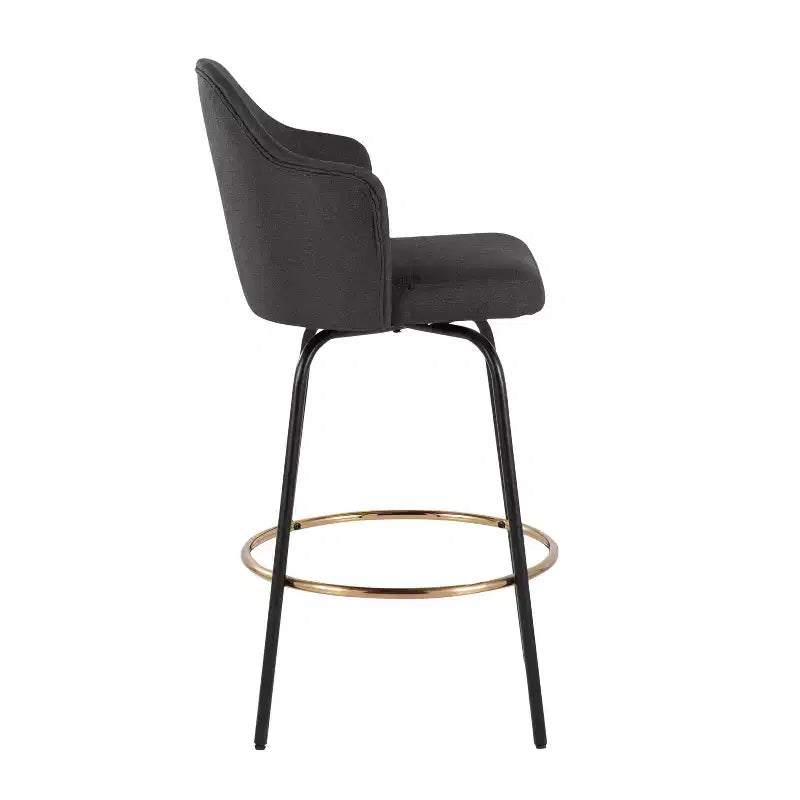 Lot de 2 tabourets de bar à hauteur de comptoir Ahoy en polyester/métal – LumiSource