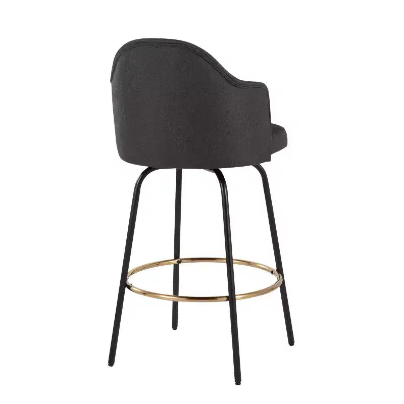 Lot de 2 tabourets de bar à hauteur de comptoir Ahoy en polyester/métal – LumiSource