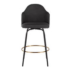Lot de 2 tabourets de bar à hauteur de comptoir Ahoy en polyester/métal – LumiSource