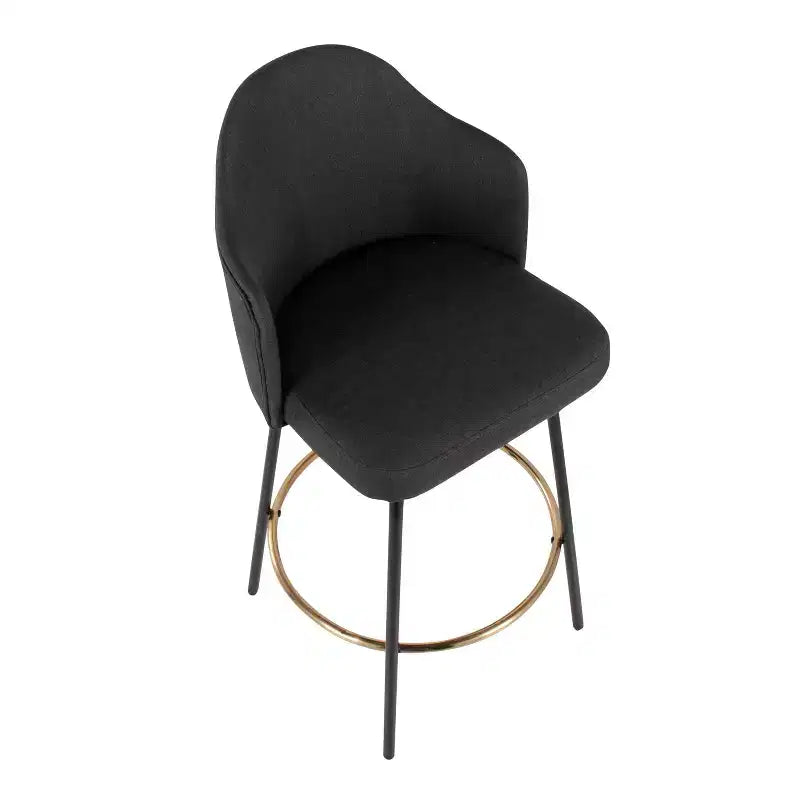 Lot de 2 tabourets de bar à hauteur de comptoir Ahoy en polyester/métal – LumiSource