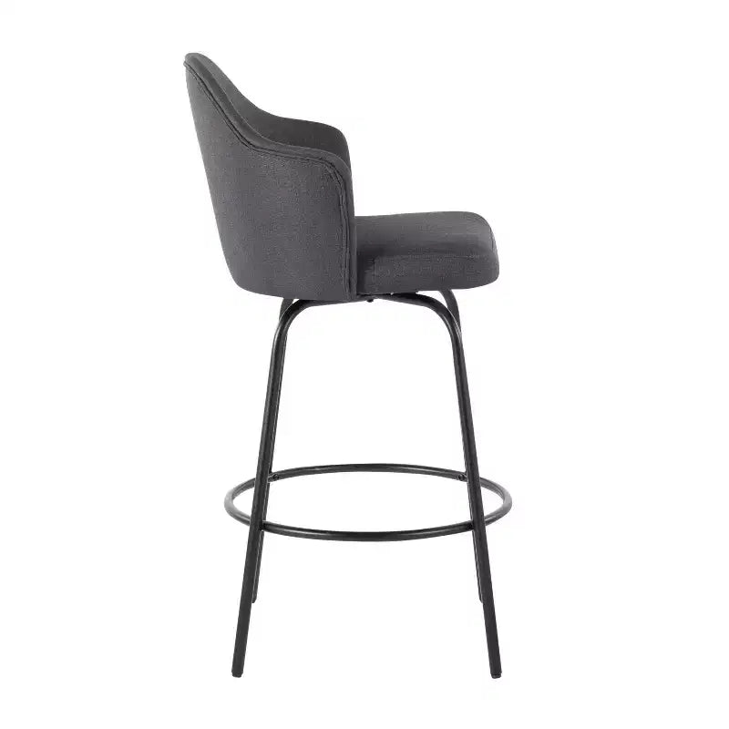 Lot de 2 tabourets de bar à hauteur de comptoir Ahoy en polyester/métal – LumiSource