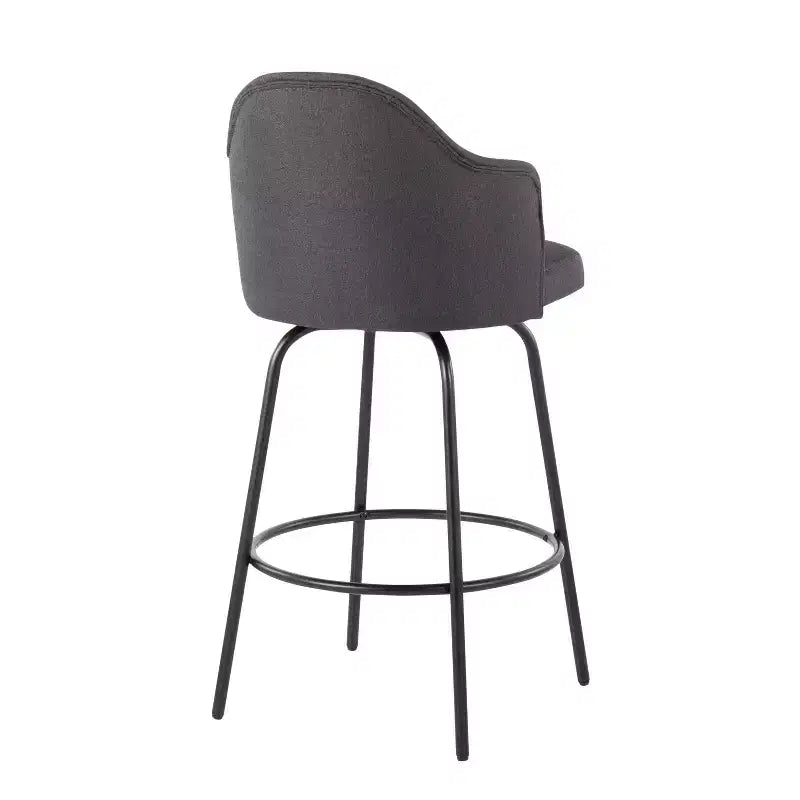 Lot de 2 tabourets de bar à hauteur de comptoir Ahoy en polyester/métal – LumiSource