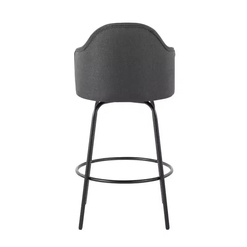 Lot de 2 tabourets de bar à hauteur de comptoir Ahoy en polyester/métal – LumiSource