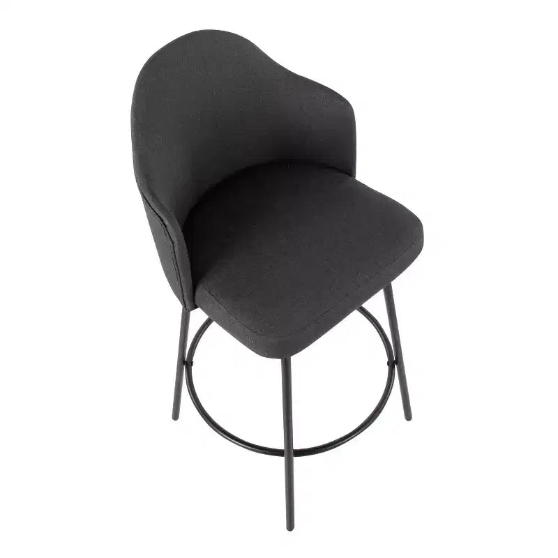Lot de 2 tabourets de bar à hauteur de comptoir Ahoy en polyester/métal – LumiSource