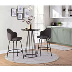 Lot de 2 tabourets de bar à hauteur de comptoir Ahoy en polyester/métal – LumiSource