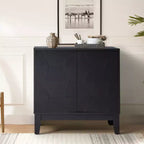 Meuble d'appoint Lucinda 76 cm de hauteur avec 2 portes et étagères réglables | HULALA HOME