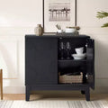 Meuble d'appoint Lucinda 76 cm de hauteur avec 2 portes et étagères réglables | HULALA HOME
