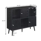 Console de buffet Breighton Home Xtra Storage Cube Organizer avec 3 casiers et 3 armoires