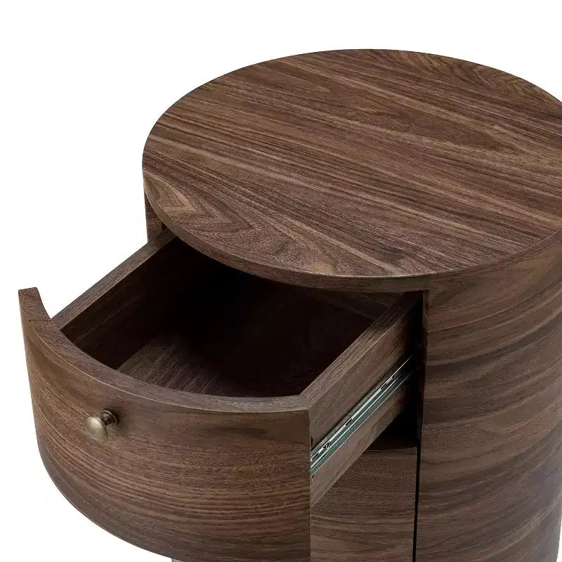 Meuble de rangement de bout de canapé Maddalena 26'' de haut avec 3 tiroirs | KARAT HOME
