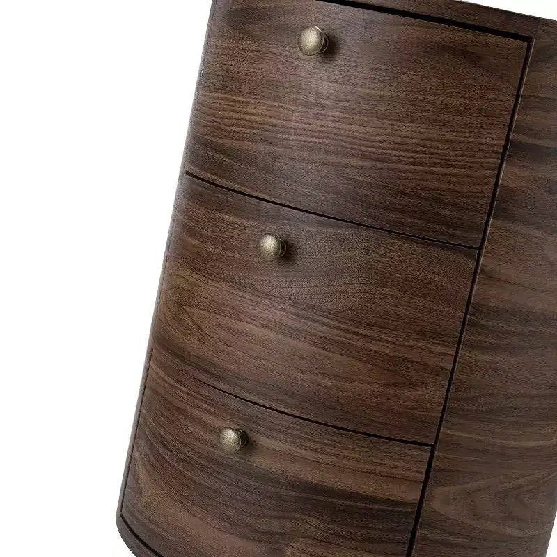Meuble de rangement de bout de canapé Maddalena 26'' de haut avec 3 tiroirs | KARAT HOME