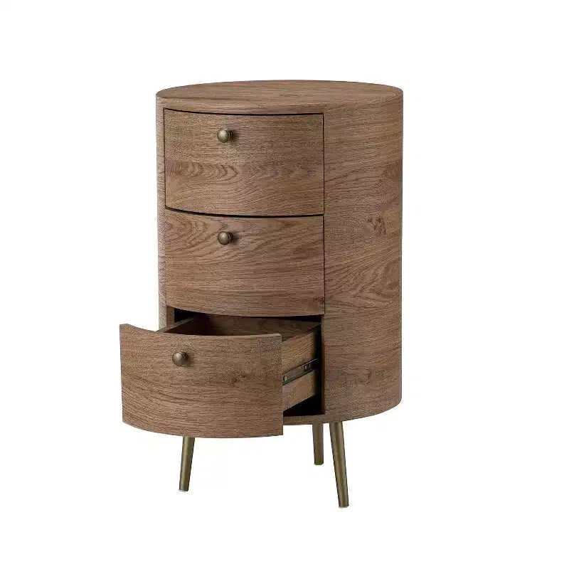 Meuble de rangement de bout de canapé Maddalena 26'' de haut avec 3 tiroirs | KARAT HOME