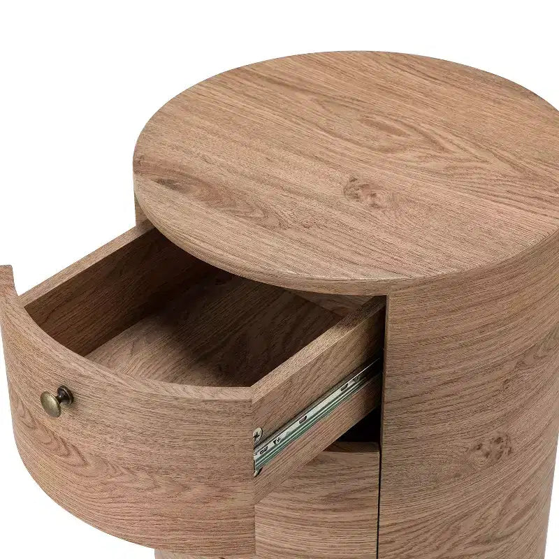 Meuble de rangement de bout de canapé Maddalena 26'' de haut avec 3 tiroirs | KARAT HOME
