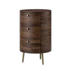 Meuble de rangement de bout de canapé Maddalena 26'' de haut avec 3 tiroirs | KARAT HOME