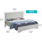 Lits à panneaux Lorana et Queen Passion Furniture
