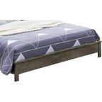 Lit plateforme complet Passion Furniture Burlington avec étagères de rangement