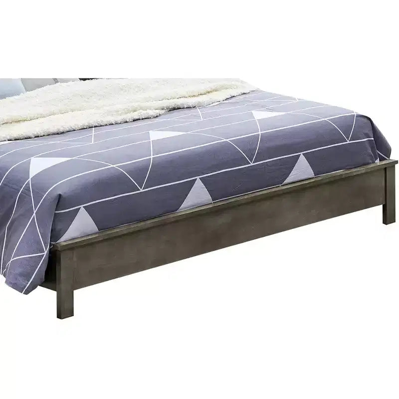 Lit plateforme complet Passion Furniture Burlington avec étagères de rangement
