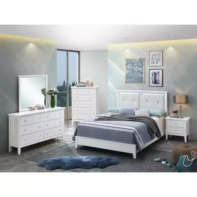 Lit capitonné Queen Primo Passion Furniture