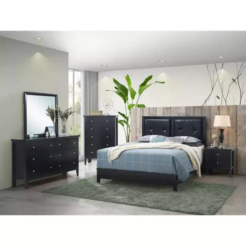 Lit capitonné Queen Primo Passion Furniture