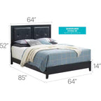 Lit capitonné Queen Primo Passion Furniture