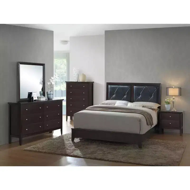 Lit capitonné Queen Primo Passion Furniture