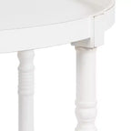 Table basse ronde en bois Kate and Laurel Bellport, 29x29x21, Blanc