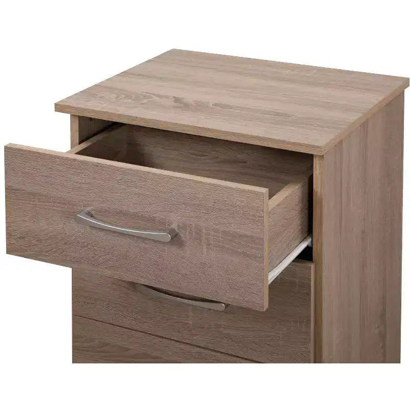 Table de chevet Passion Furniture Boston à 3 tiroirs (61 cm H x 46 cm L x 41 cm P)