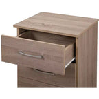Table de chevet Passion Furniture Boston à 3 tiroirs (61 cm H x 46 cm L x 41 cm P)