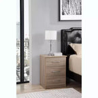 Table de chevet Passion Furniture Boston à 3 tiroirs (61 cm H x 46 cm L x 41 cm P)