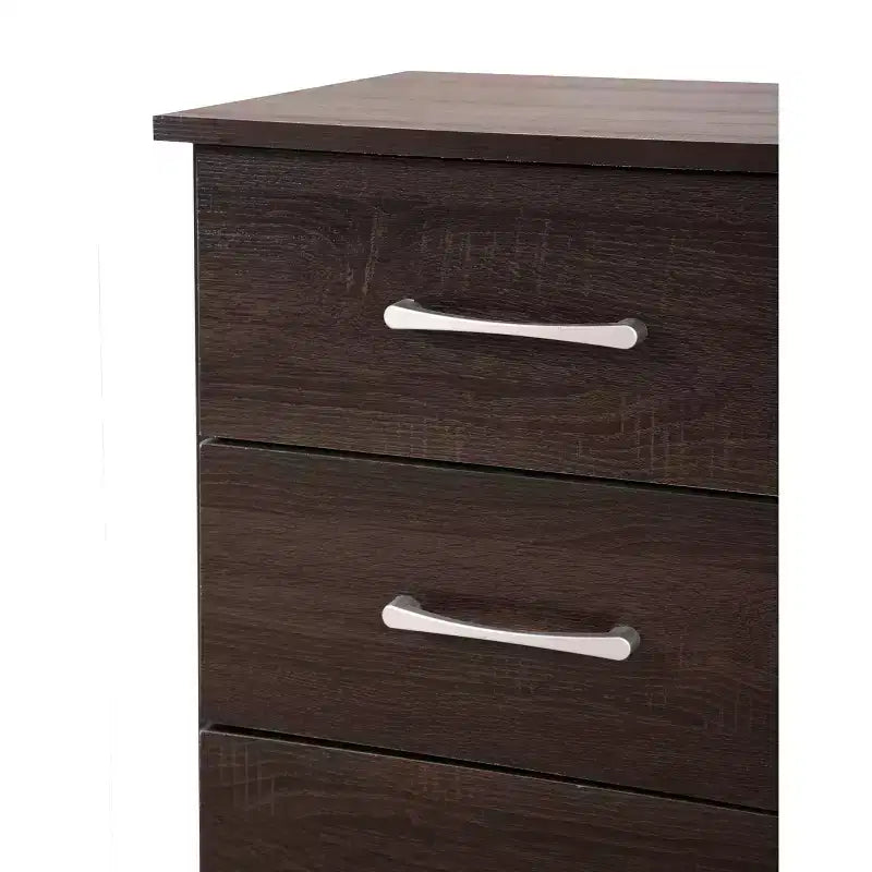 Table de chevet Passion Furniture Boston à 3 tiroirs (61 cm H x 46 cm L x 41 cm P)