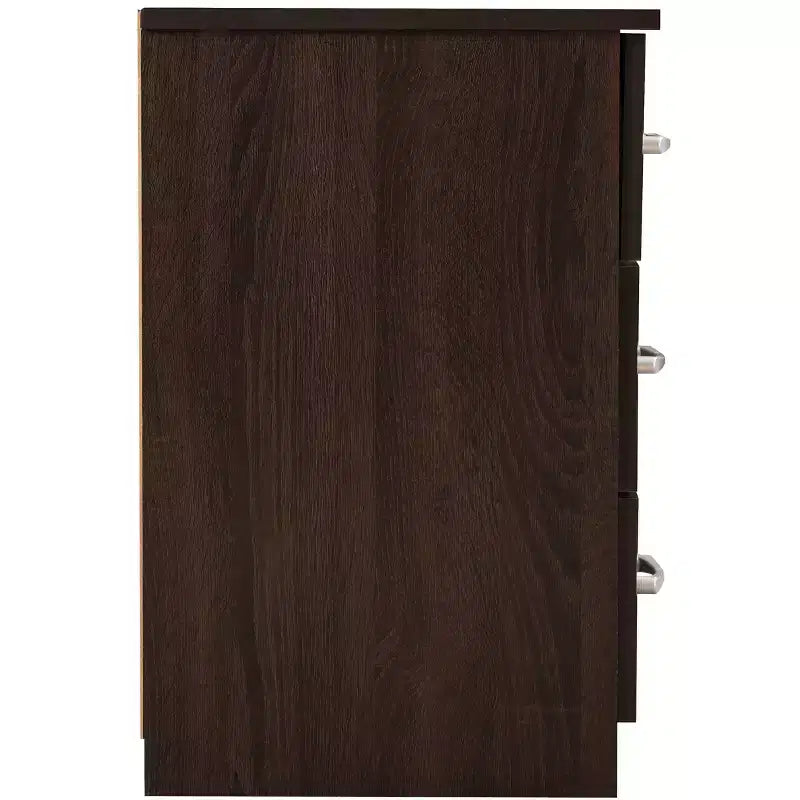 Table de chevet Passion Furniture Boston à 3 tiroirs (61 cm H x 46 cm L x 41 cm P)