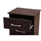 Table de chevet Passion Furniture Boston à 3 tiroirs (61 cm H x 46 cm L x 41 cm P)