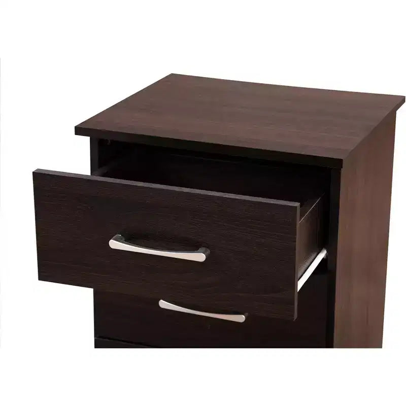 Table de chevet Passion Furniture Boston à 3 tiroirs (61 cm H x 46 cm L x 41 cm P)