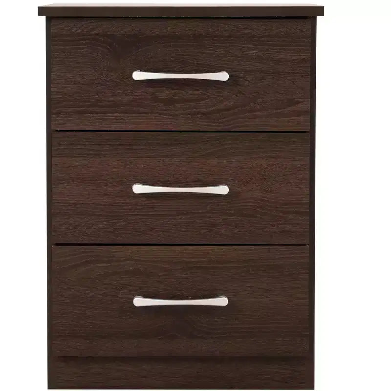 Passion Furniture Boston 3-Drawer Nightstand (24 in. H x 18 in. W x 16 in. D)