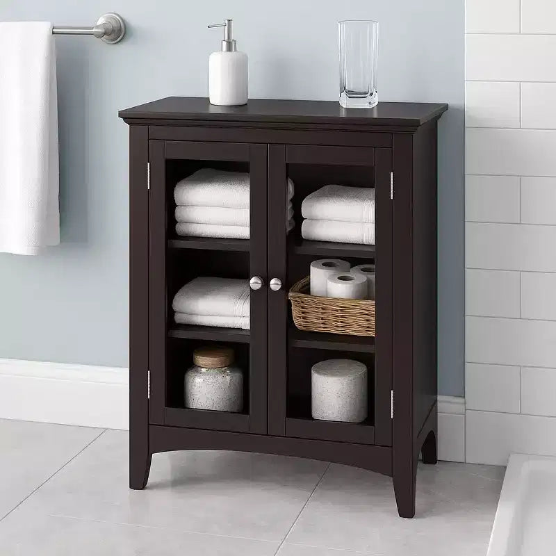 Meuble de rangement autoportant Madison Teamson Home avec portes vitrées