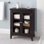 Meuble de rangement autoportant Madison Teamson Home avec portes vitrées