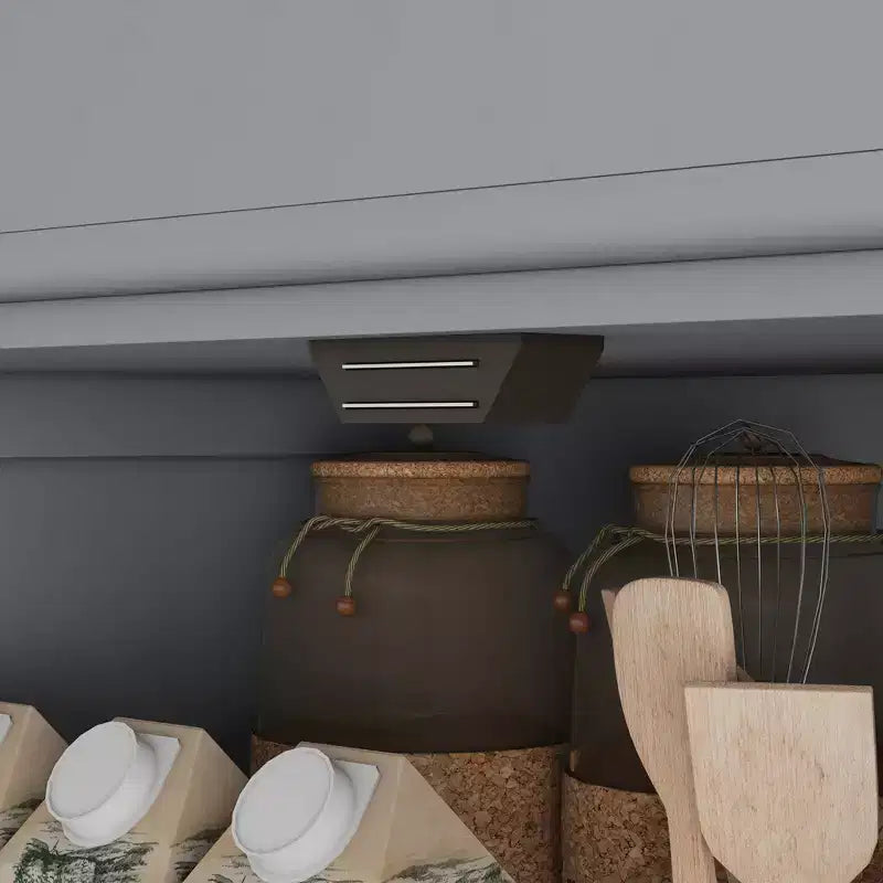 HOMCOM Meuble de Rangement sur Pied Moderne de Style Ferme, Armoire de Cuisine avec 4 Portes, 6 Niveaux, 1 Tiroir et 4 Étagères Réglables