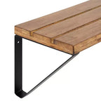 Étagère murale rectangulaire en bois Kate and Laurel Samuels, 24x8x8, Marron rustique