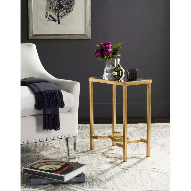 Table d'appoint Mita - FOX2581 - Or/Miroir - Safavieh Couture